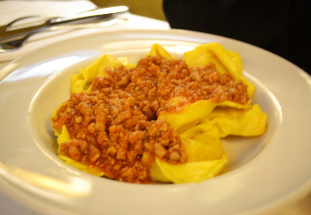 Cappellacci di zucca al ragù Trattoria Il Mandolino Ferrara