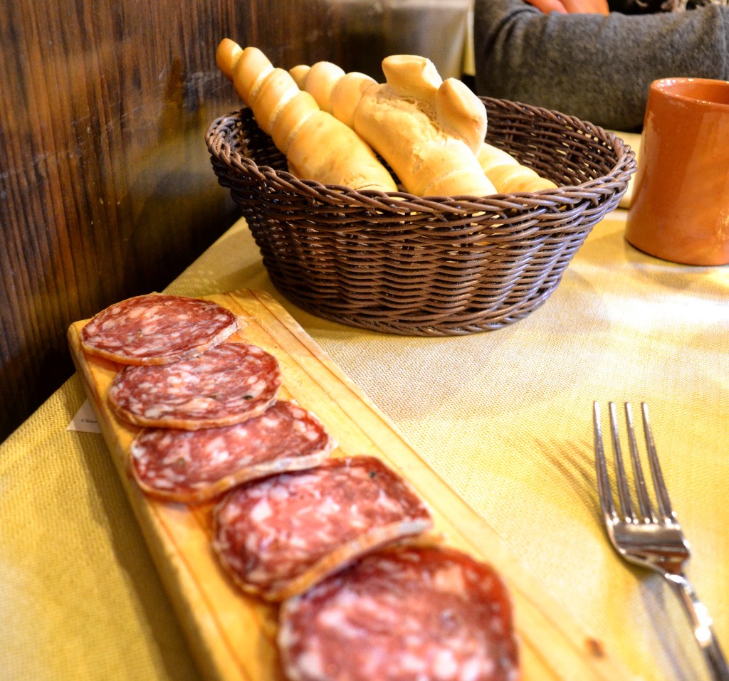 Antipasto offerto Osteria I Quattro Angeli Ferrara