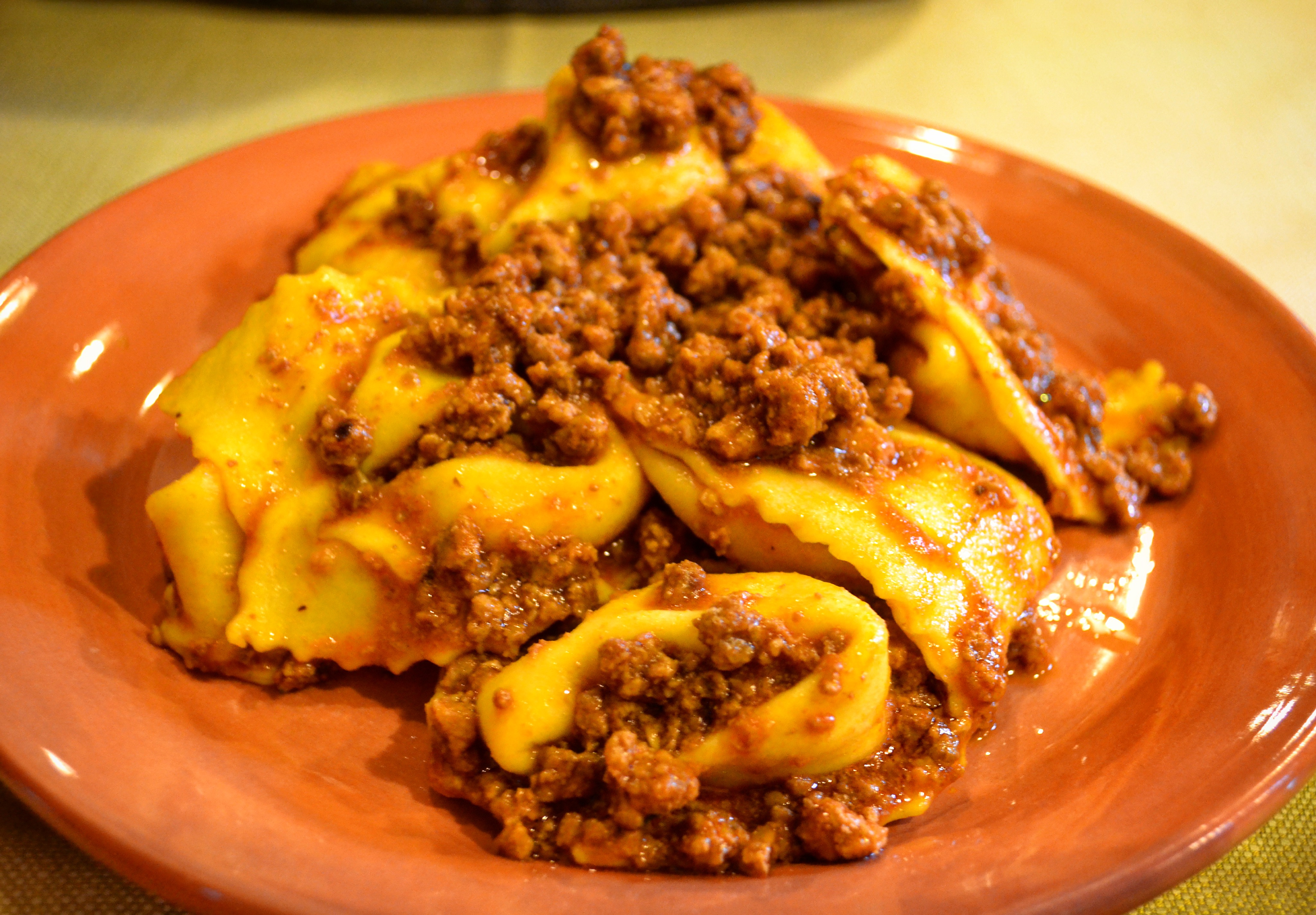 Cappellacci di zucca al ragù Osteria I Quattro Angeli Ferrara