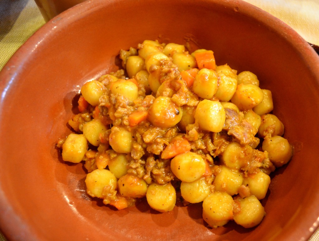 Gnocchi zucca e salsiccia Osteria I Quattro Angeli Ferrara