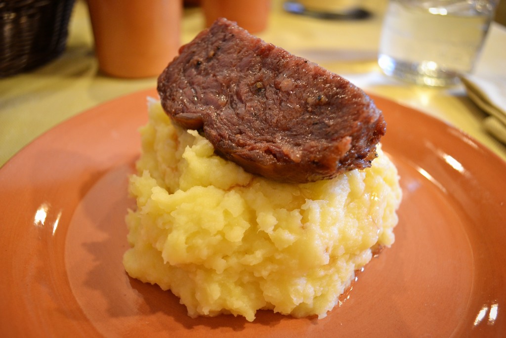 Salama da sugo con purè Osteria I Quattro Angeli Ferrara