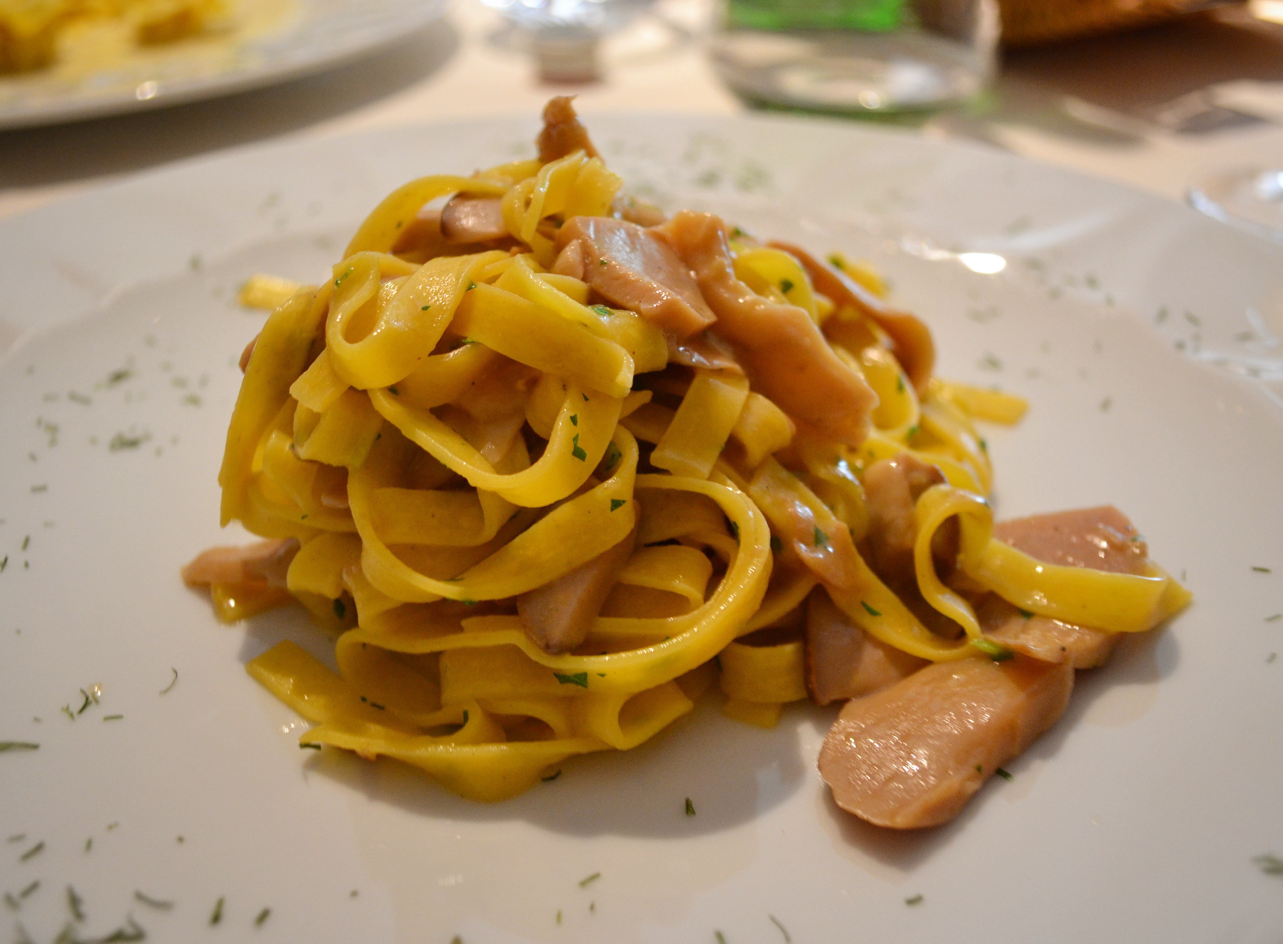 Tagliatelle ai funghi La Cucina del Petrarca Arquà Petrarca