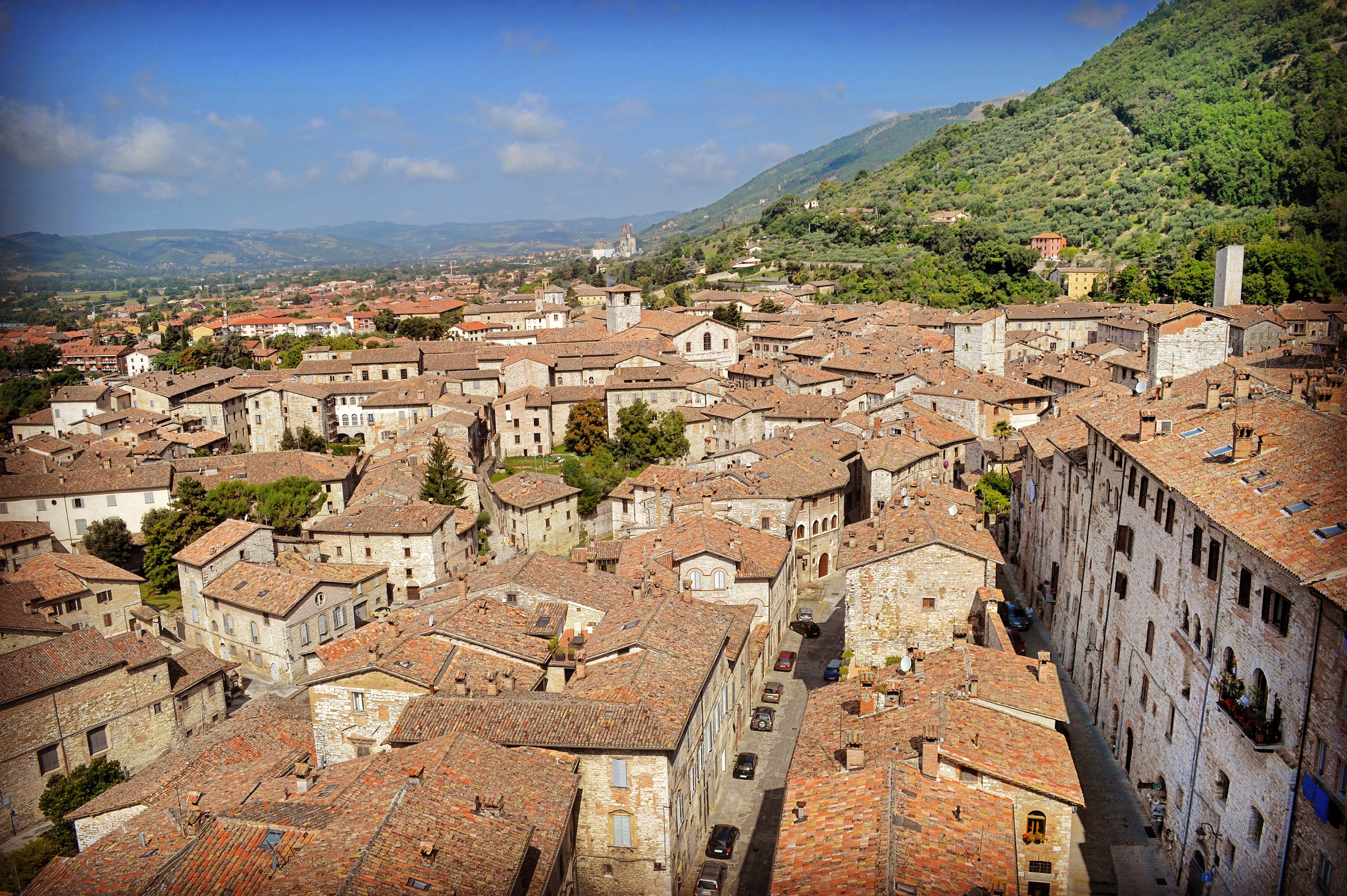 Vista Loggia Panoramica Palazzo dei Consoli Gubbio