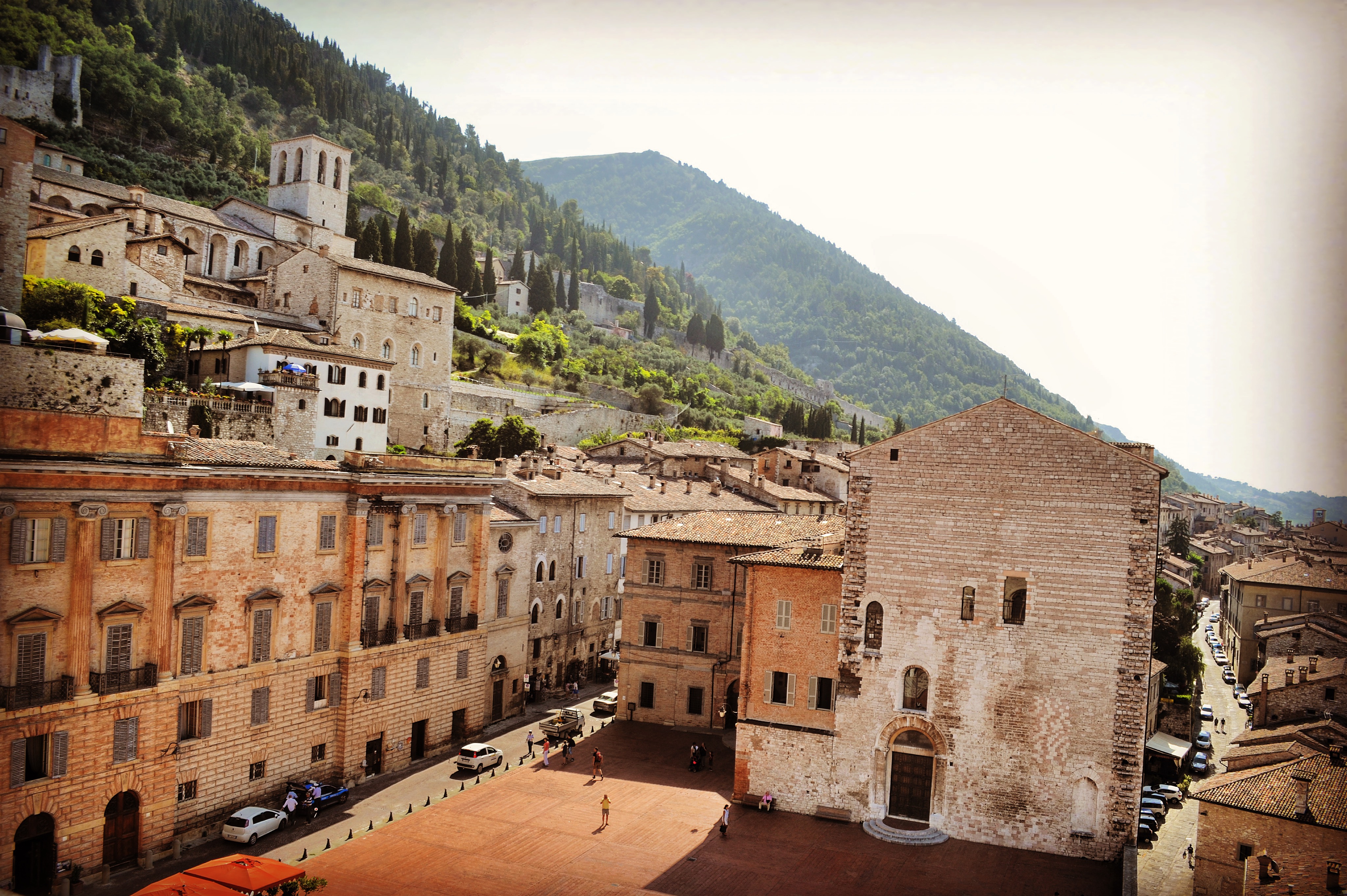 Vista dalla Loggia Panoramica del Palazzo dei Consoli Gubbio