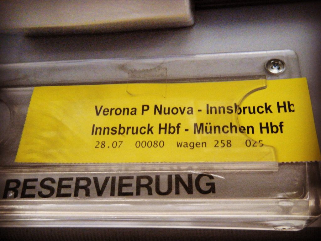 Treno Obb Verona Innsbruck