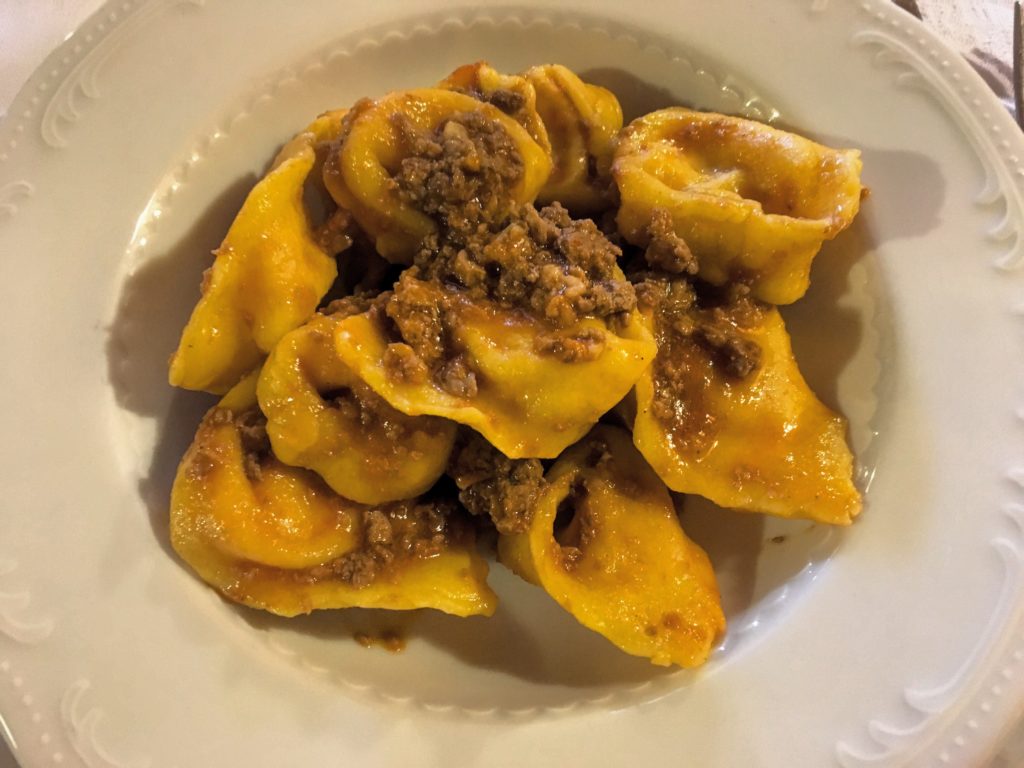 Agriturismo Alla Strozza Ferrara cappellacci di zucca al ragù