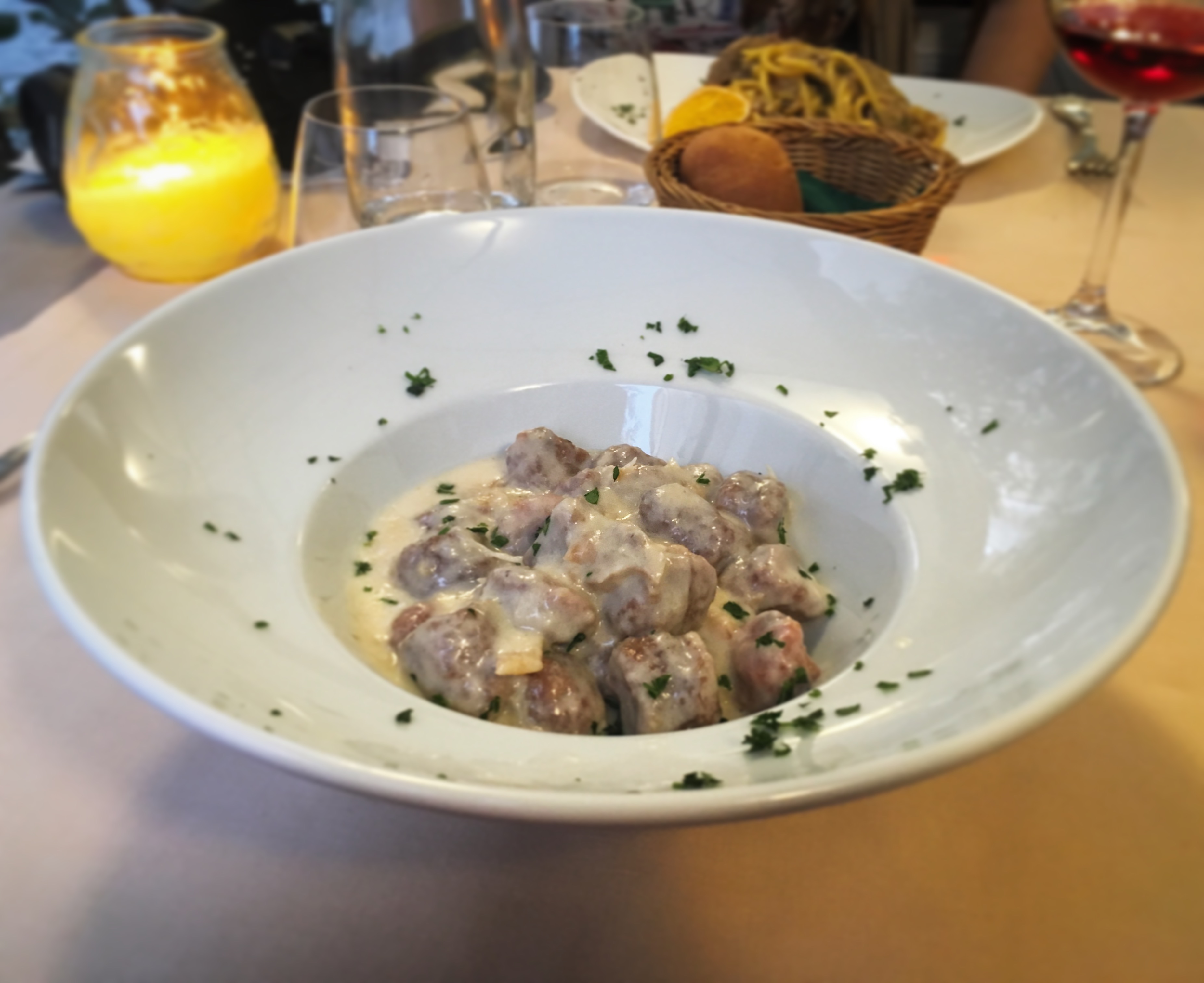 Al Pestello Vicenza gnocchi rossi con bacalà