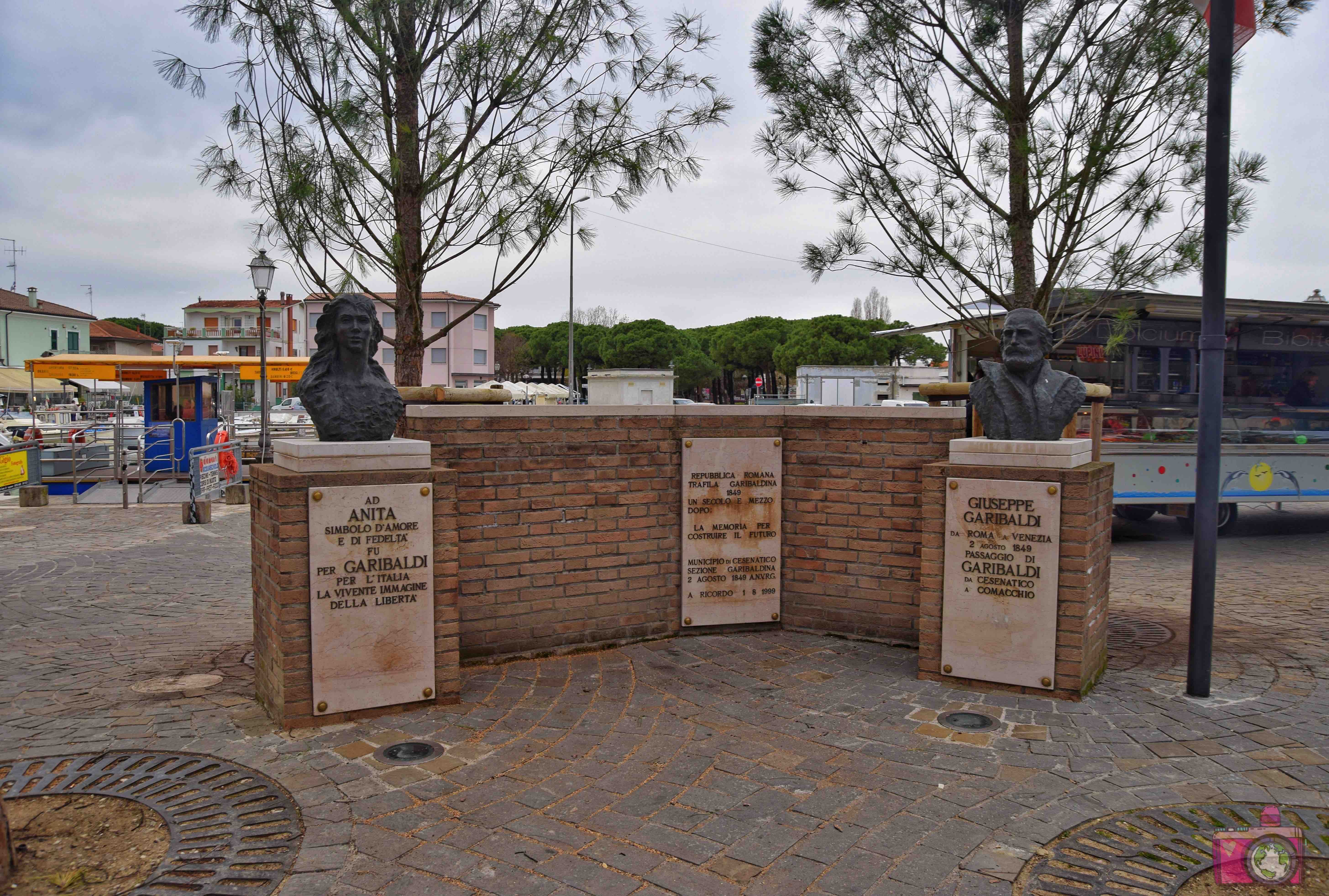 Cosa vedere a Cesenatico Monumento a Anita e Garibaldi