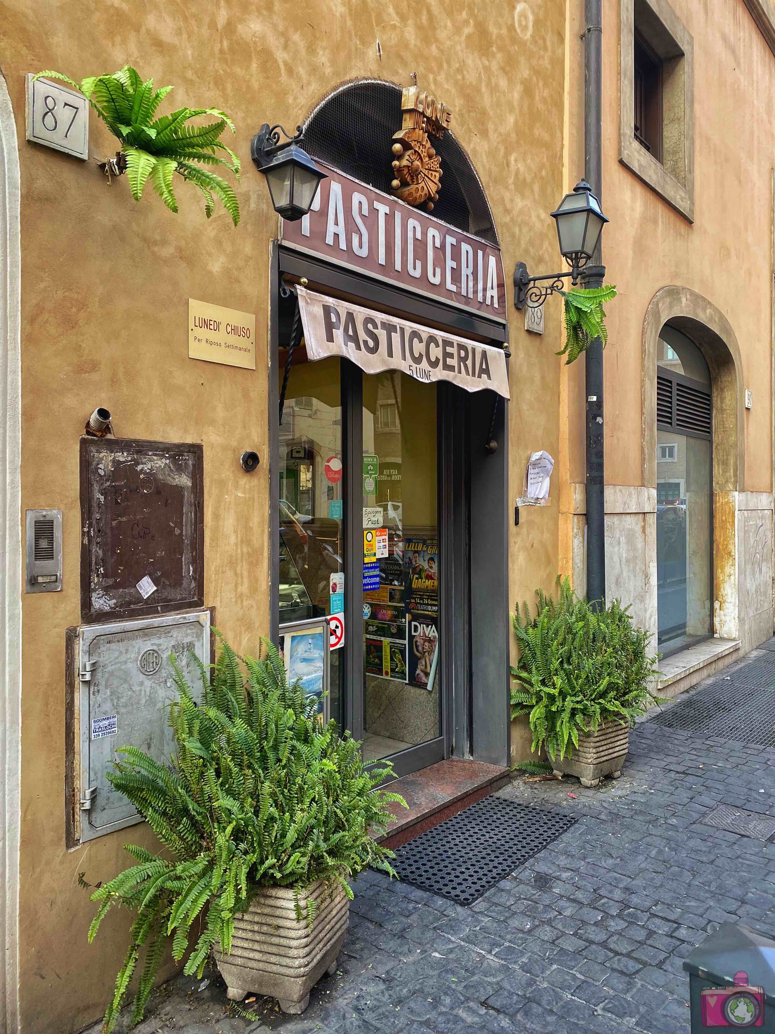 Dove mangiare a Roma Pasticceria Cinque Lune