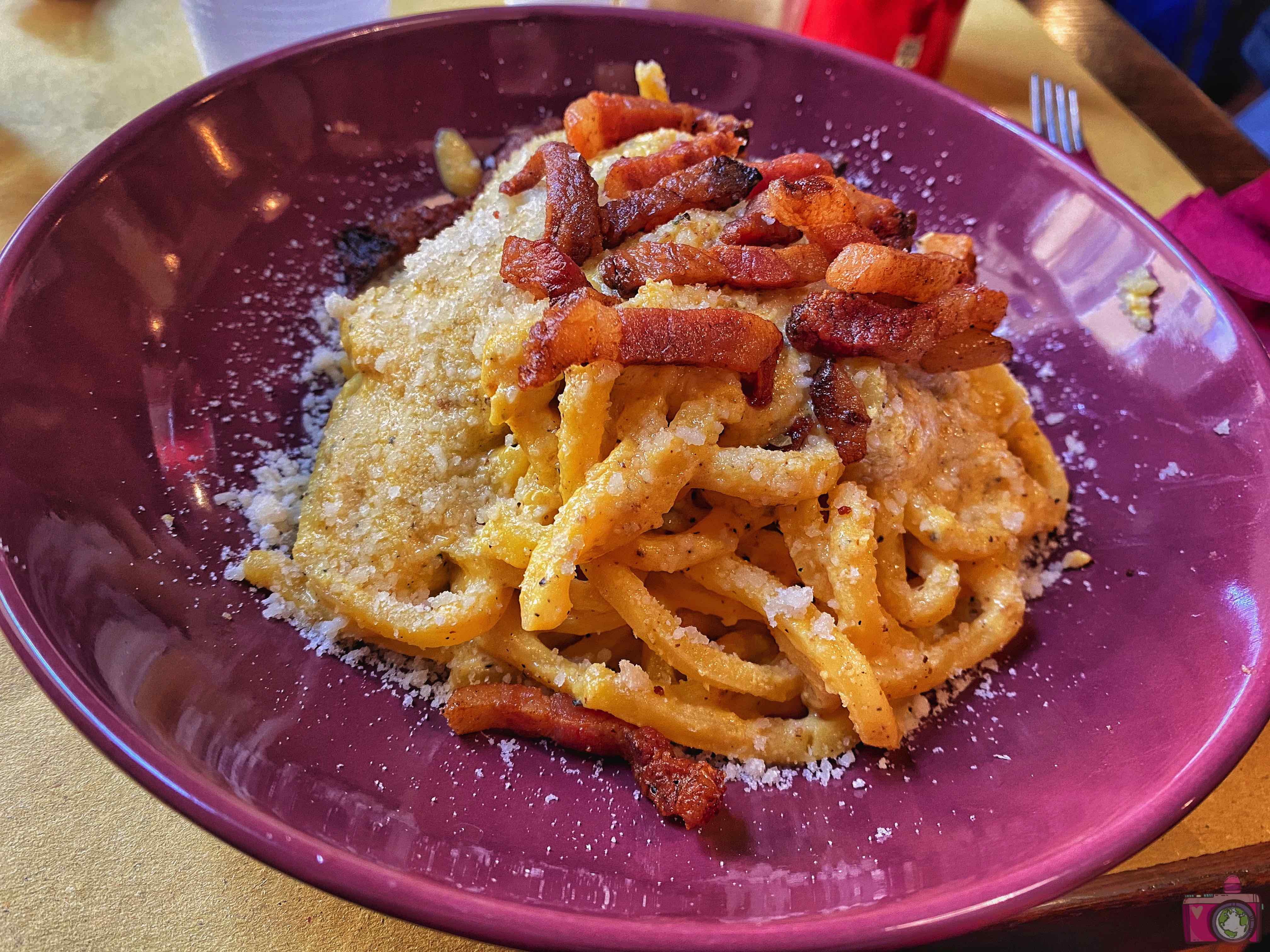 Borghiciana tonnarelli alla carbonara