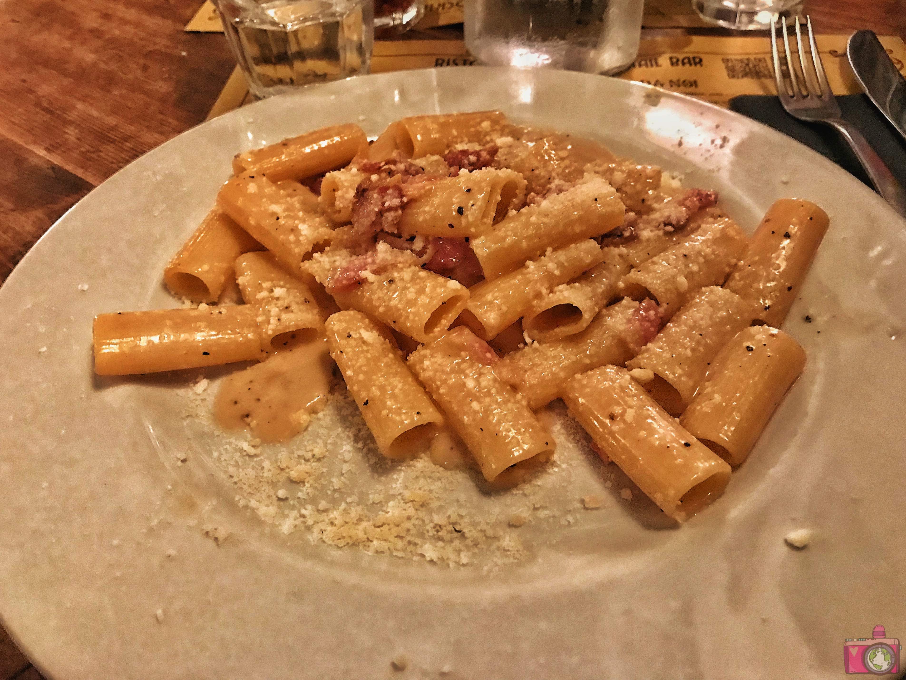 Saltimbocca rigatoni alla Gricia