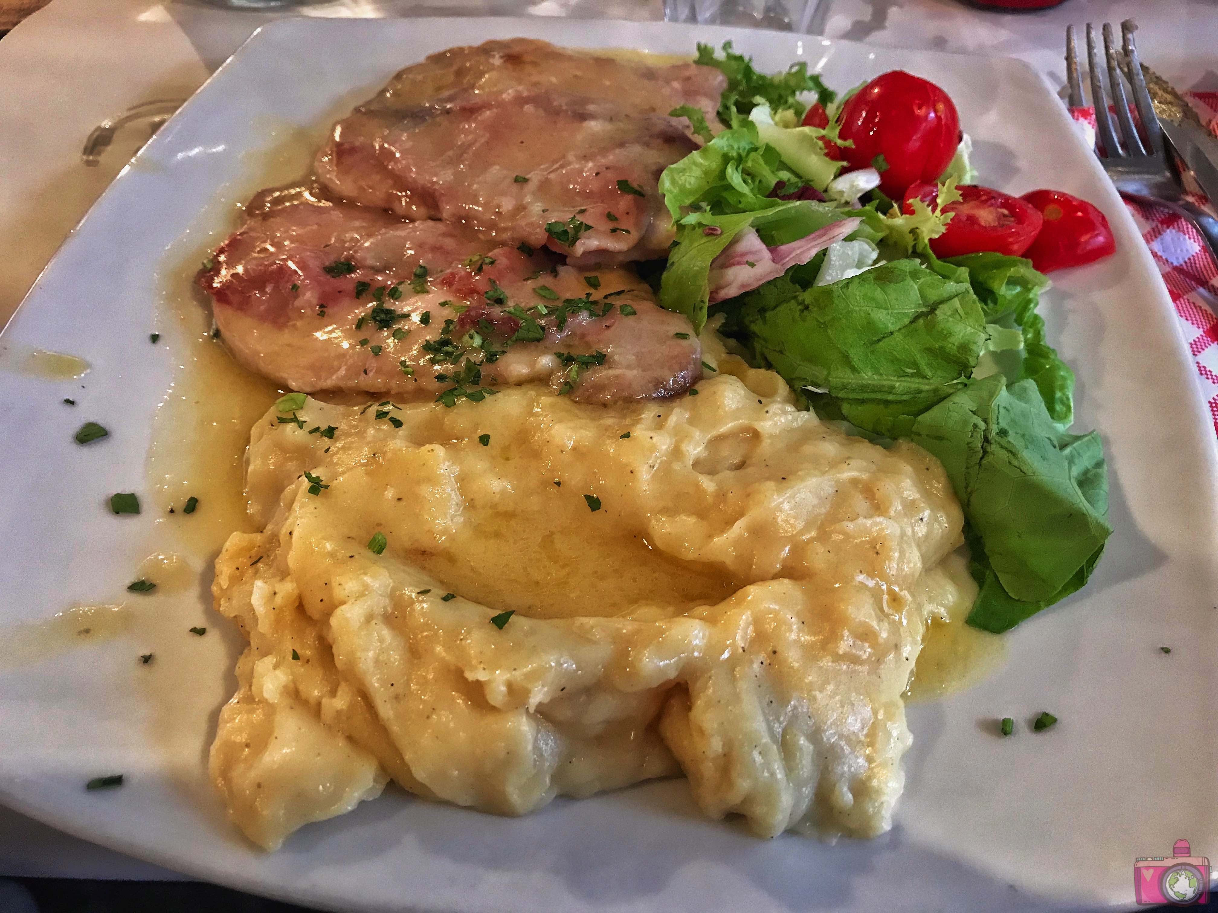 Tonnarello Saltimbocca alla Romana con Purè di patate