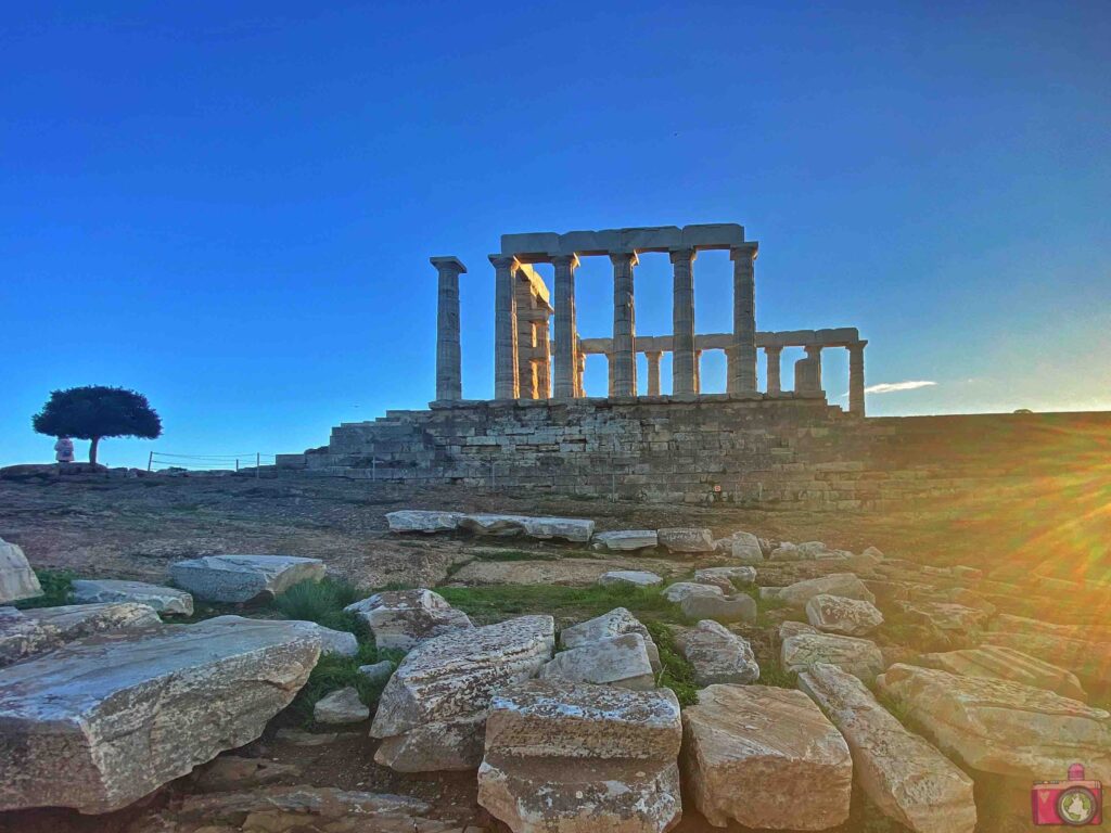 Tempio di Poseidone al tramonto