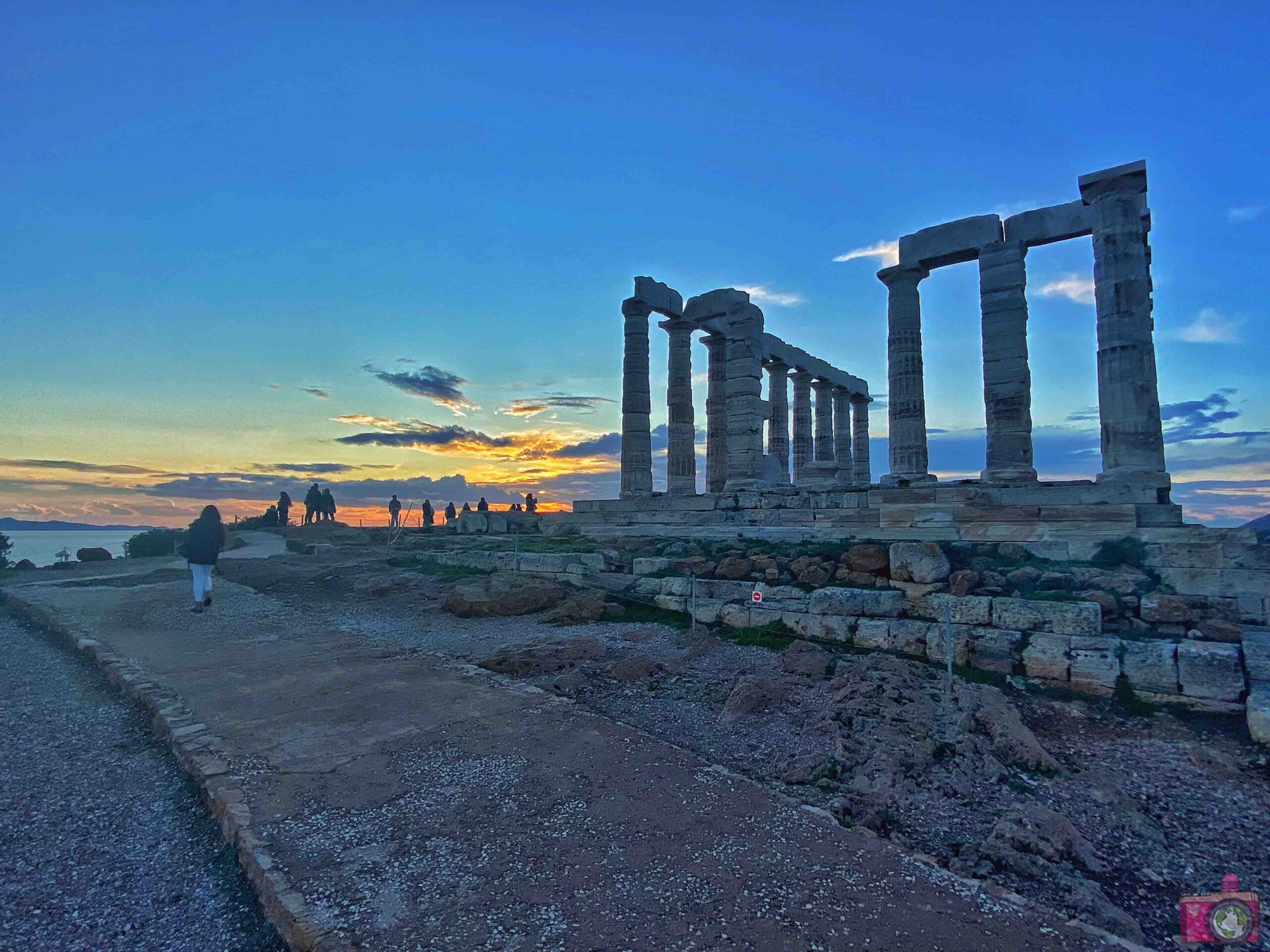 Tempio di Poseidone al tramonto