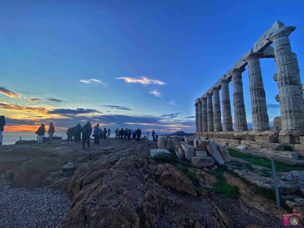 Tempio di Poseidone al tramonto