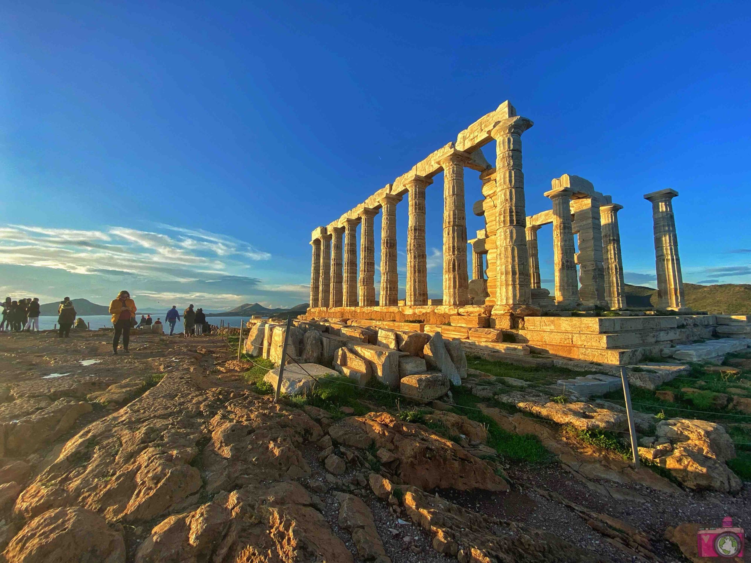 Tempio di Poseidone al tramonto