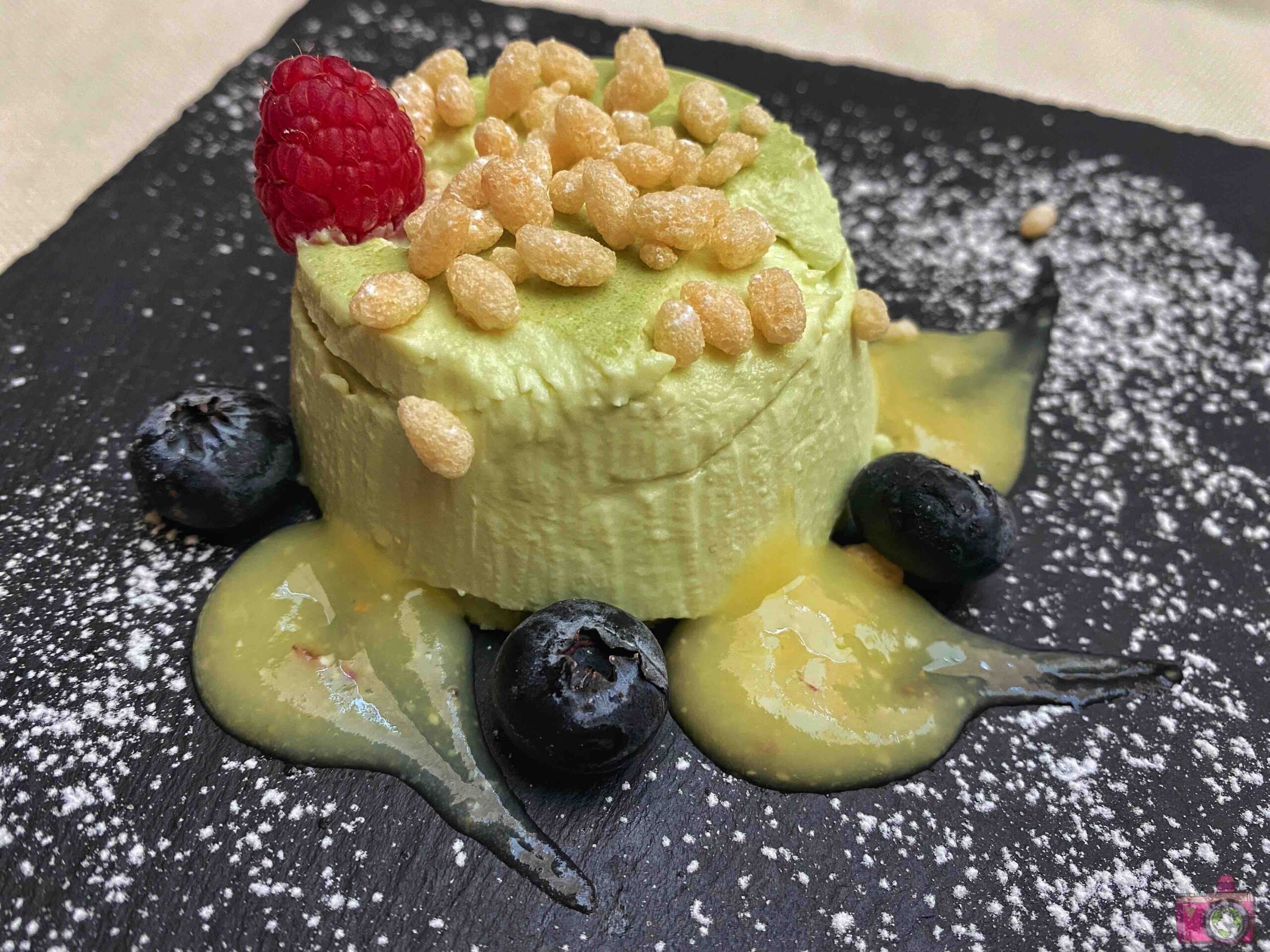 La Locanda di Bagnara panna cotta al pistacchio