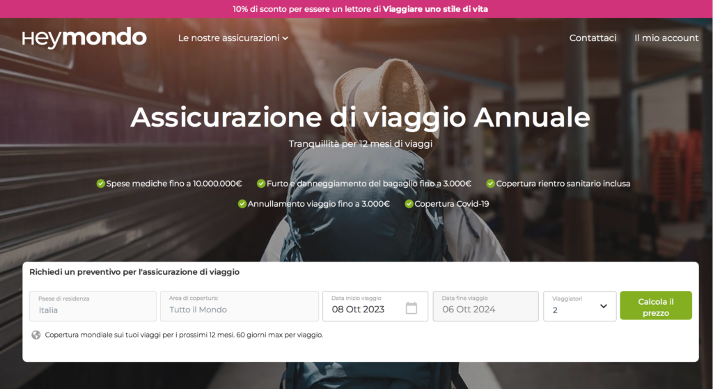 Assicurazione Heymondo sconto