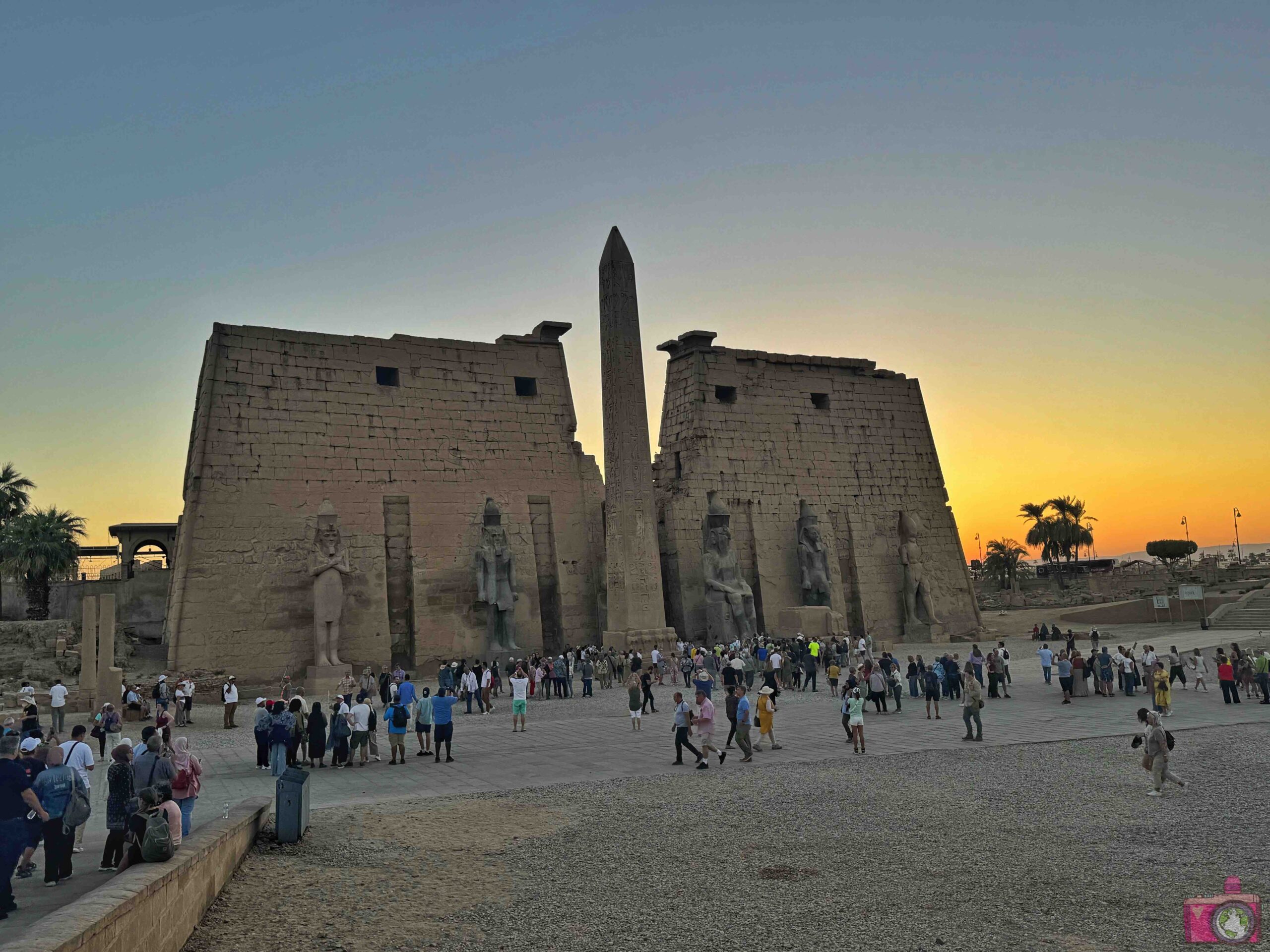 Tempio di Luxor al tramonto