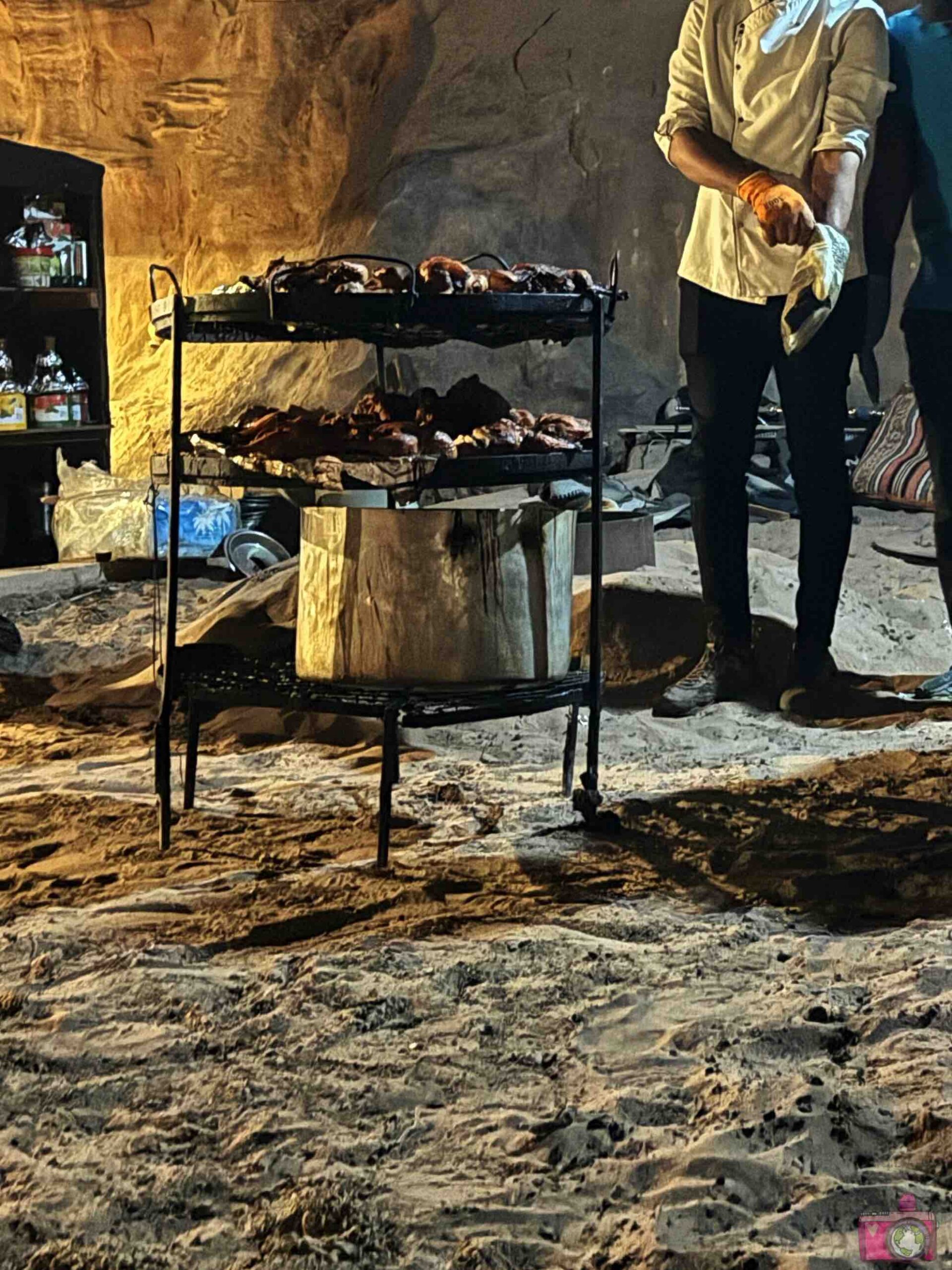 Cena zarb campo tendato Wadi Rum