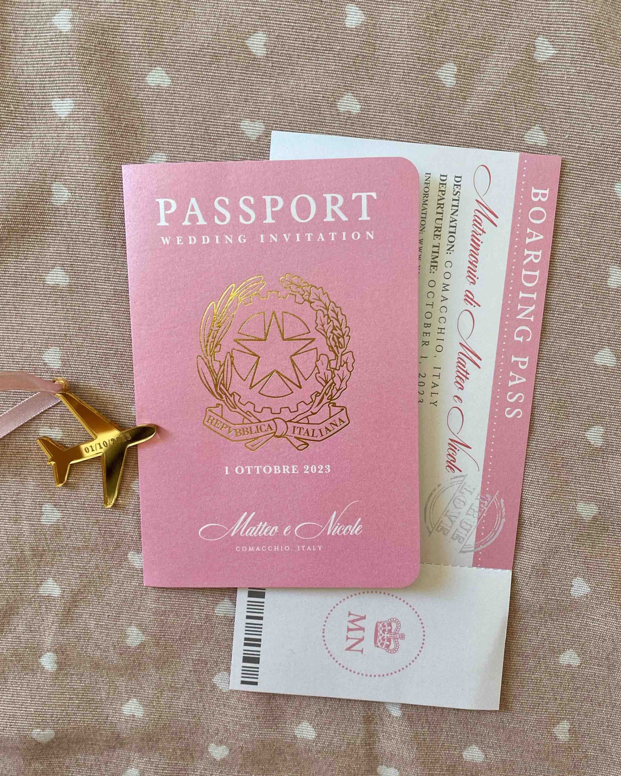 Partecipazioni passaporto a tema viaggio