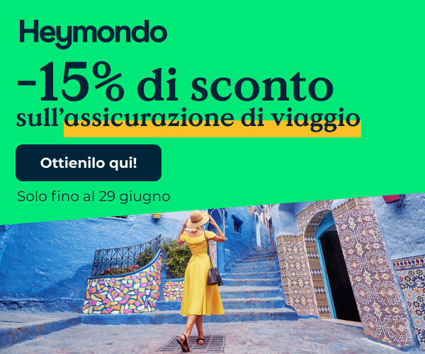Sconto Heymondo assicurazione viaggi